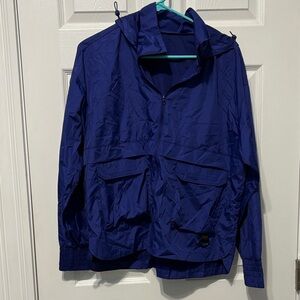 Women's Classic Blue Windbreaker Jacket